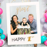 1Th 18Th-60Th Photo Booth Props Picture Frame Wedding Birthday Party Decoration - Happy 50TH