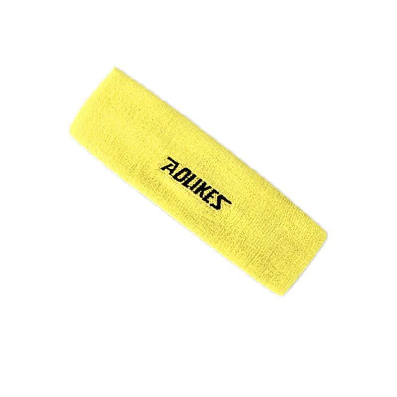 Women's Accessories: Aolikes Headbands Sweatband Cotton Hair Gym Yoga Stretch Sport Sweat Band - Yellow