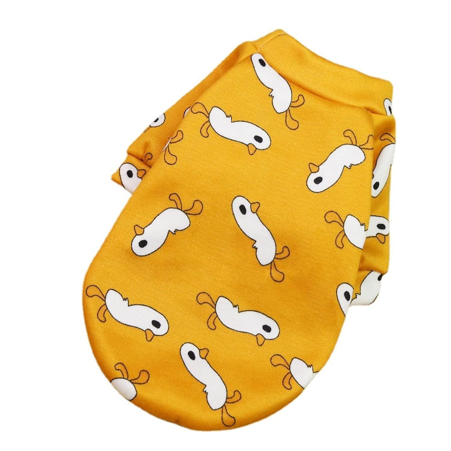Dog Apparel: L Size Cute Pet Dog Warm Jumper Sweater Clothes Puppy Cat Knitwear Knitted Coats Winter - Yellow Giraffe