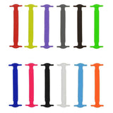 Men's Accessories: No Tie Elastic Silicone Shoe Laces 16PCS Shoelaces for Sneakers and Runners - Dark Blue 16PCS