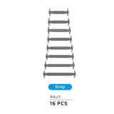 Men's Accessories: No Tie Elastic Silicone Shoe Laces 16PCS Shoelaces for Sneakers and Runners - Sky Blue 16PCS