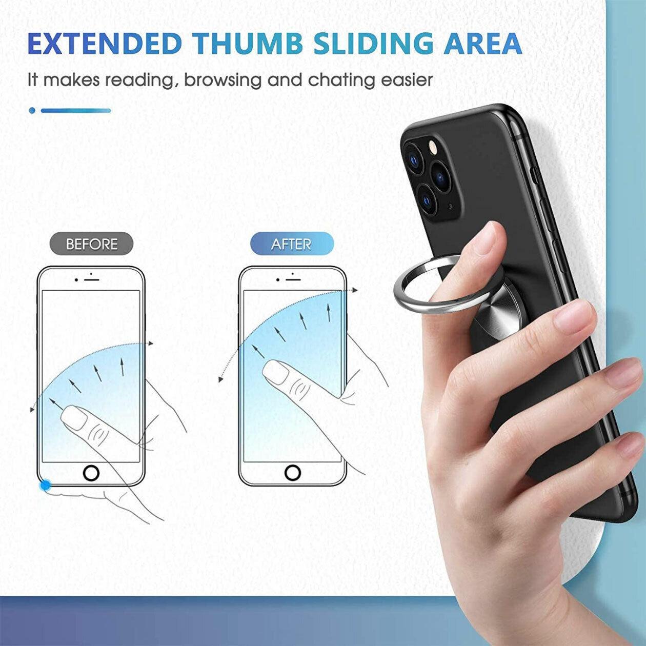 Laptop Stands: Iring Phone Ring Finger Holder Stand Car Mount Hook For Iphone Ipad Mobile Grip - B2- Green