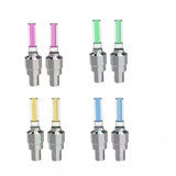 2PCS Flashing Neon Led Light Wheel Valve Cap Tyre - Red