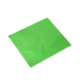 100PCS Tin Foil Aluminium Wrapping Square Chocolate Wrappers 15CM - Green/Gloss