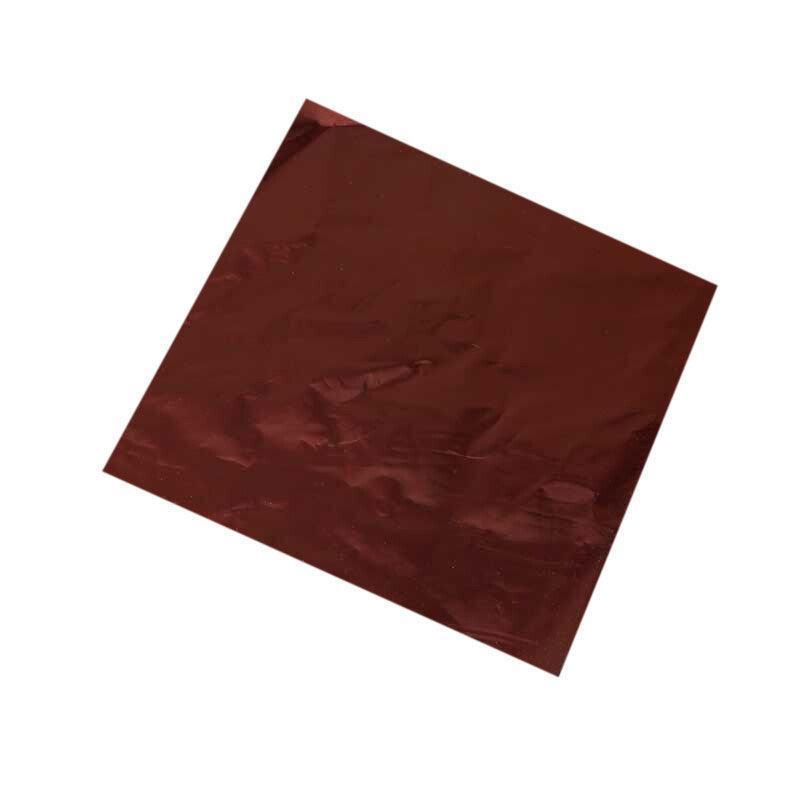 Postage Satchels & Boxes: 100PCS Tin Foil Aluminium Wrapping Square Chocolate Wrappers 15CM - Red/Embossed