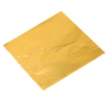 100PCS Tin Foil Aluminium Wrapping Square Chocolate Wrappers 15CM - Brown/Embossed