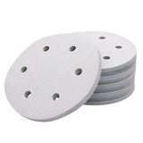 100x 123mm 6/8-Hole Sanding Discs Hook Loop Orbital Sander Pads 80 120 240 Grit - 60 Grits（6-Hole）