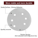 100x 123mm 6/8-Hole Sanding Discs Hook Loop Orbital Sander Pads 80 120 240 Grit - 60 Grits（6-Hole）