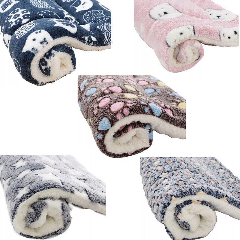 Dog Beds: L Size Puppy Dog Cat Cushion Mattress Blanket Bed Soft Warm Pad Winter Kennel House - Navy Cat