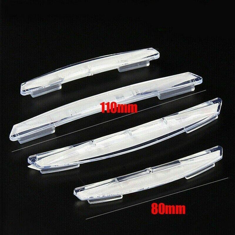 Automotive Parts: 4PCS Car Door Edge Protector Anti Collision Strip Transparent PVC Guard 8cm 11cm