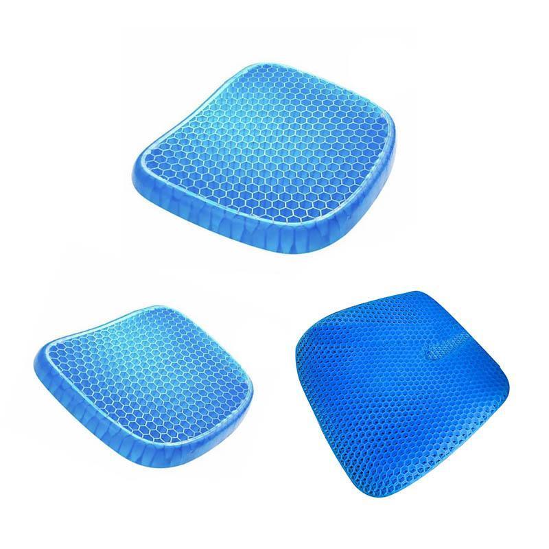 Cushions & Throws: Gel Honeycomb Seat Comfort Cushion Flex Back Support Spine Protector - 1000g (44*36.5*4.5CM)