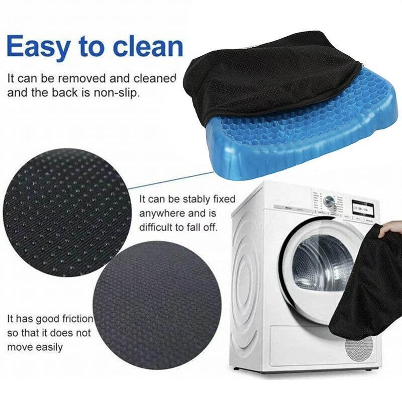 Cushions & Throws: Gel Honeycomb Seat Comfort Cushion Flex Back Support Spine Protector - 1000g (44*36.5*4.5CM)