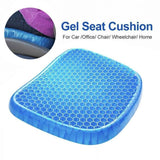 Cushions & Throws: Gel Honeycomb Seat Comfort Cushion Flex Back Support Spine Protector - 1000g (44*36.5*4.5CM)