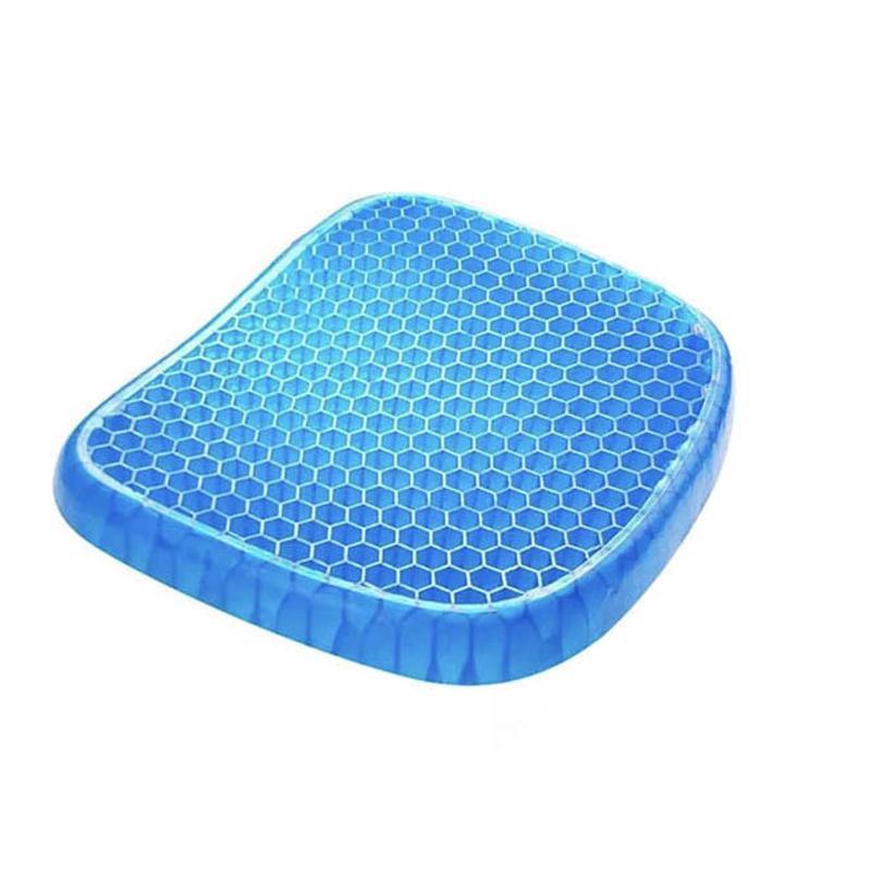 Cushions & Throws: Gel Honeycomb Seat Comfort Cushion Flex Back Support Spine Protector - 1000g (44*36.5*4.5CM)