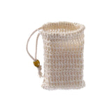 Bath Additives: Flax Soap Saver Bag with Foaming Mesh and Drawstring for Exfoliating - 4PCS