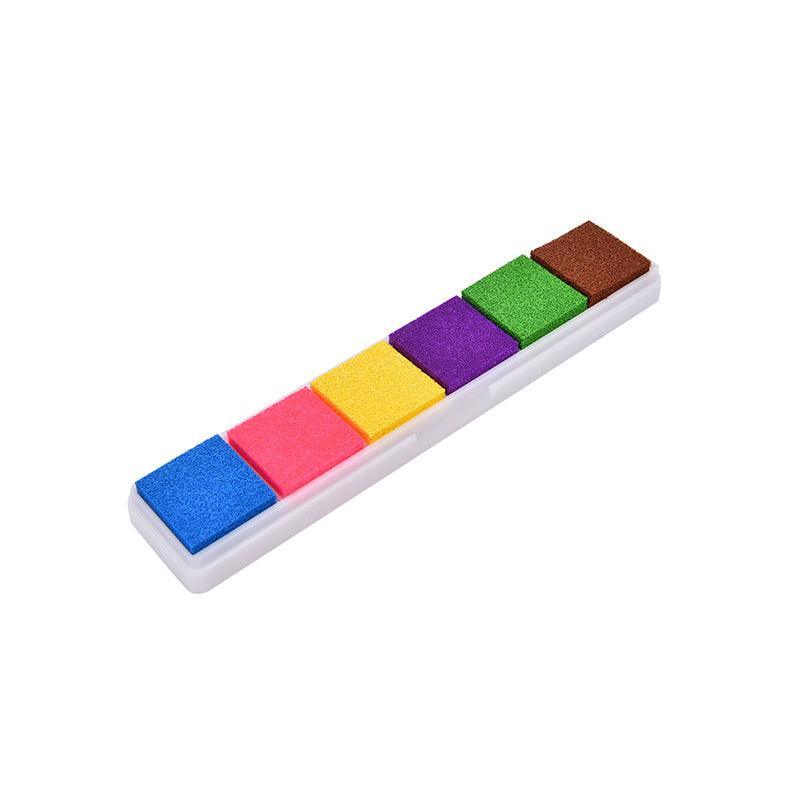 Arts & Crafts: Gradient Color Ink Pad Inkpad Rubber Stamp Water Based Diy Finger Print 10 Colours - C2