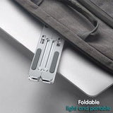 Adjustable Laptop Stand Portable Aluminum Alloy Desktop Holder for 11 to 17.3 Inch - Sliver