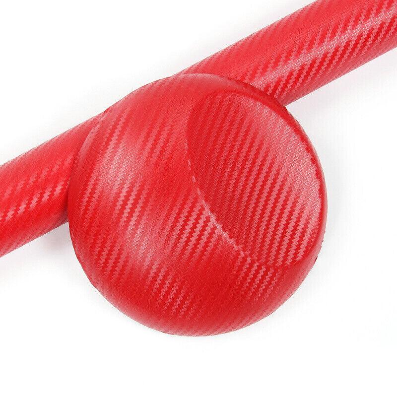 Automotive Decor: 152x 30CM Car Vinyl Wrap Carbon Fiber Matt Satin Glossy Multi Color Car Tint Car Sticker - Red Carbon Fiber