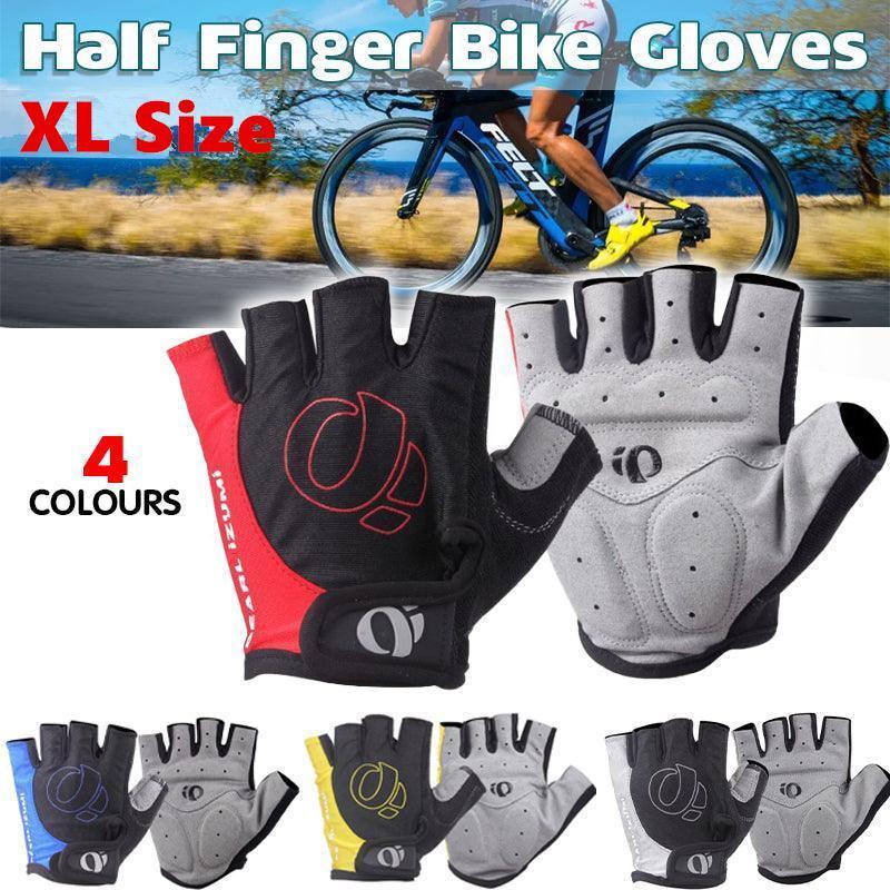 Men's Accessories: XL Size Cycling Bicycle Half Finger Bike Gloves Unisex Anti Slip Padded - Blue