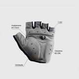 Men's Accessories: XL Size Cycling Bicycle Half Finger Bike Gloves Unisex Anti Slip Padded - Blue