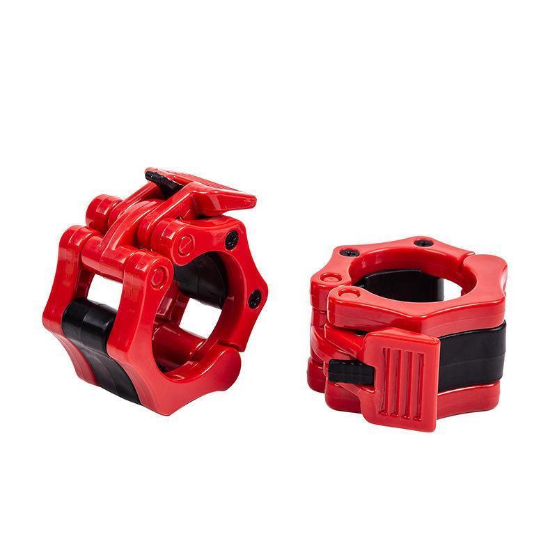 Gym & Training Step: 50mm Barbell Clamp Collar Clip Olympic Weightlifting Lift Spring Lock - Black