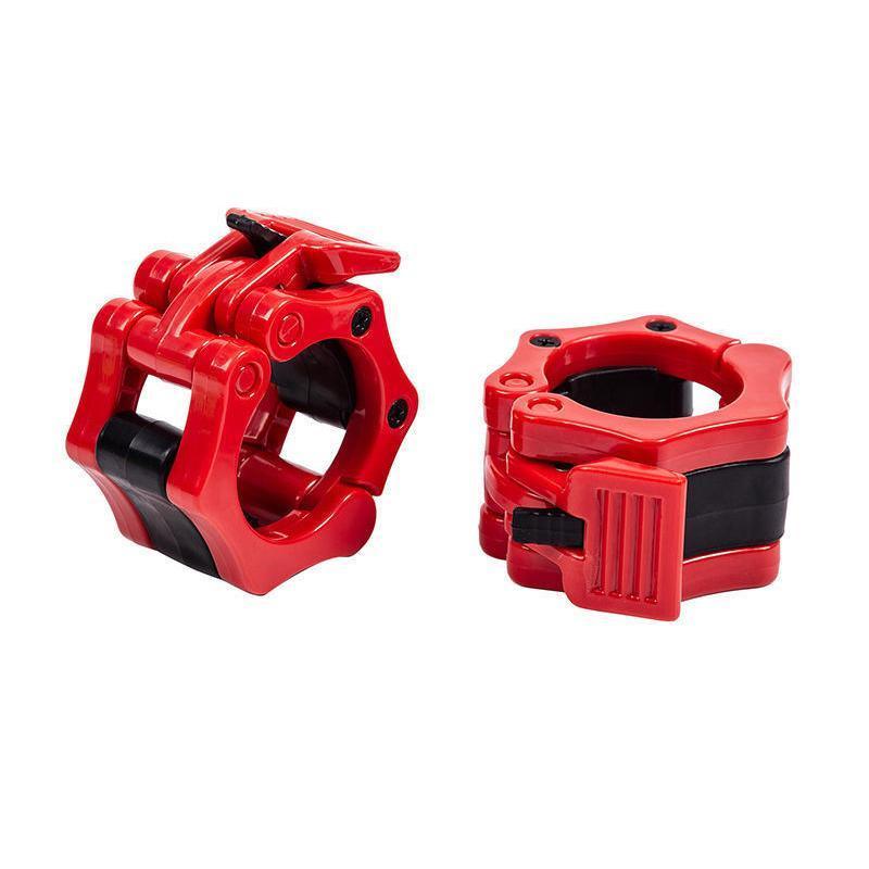Gym & Training Step: 50mm Barbell Clamp Collar Clip Olympic Weightlifting Lift Spring Lock - Black