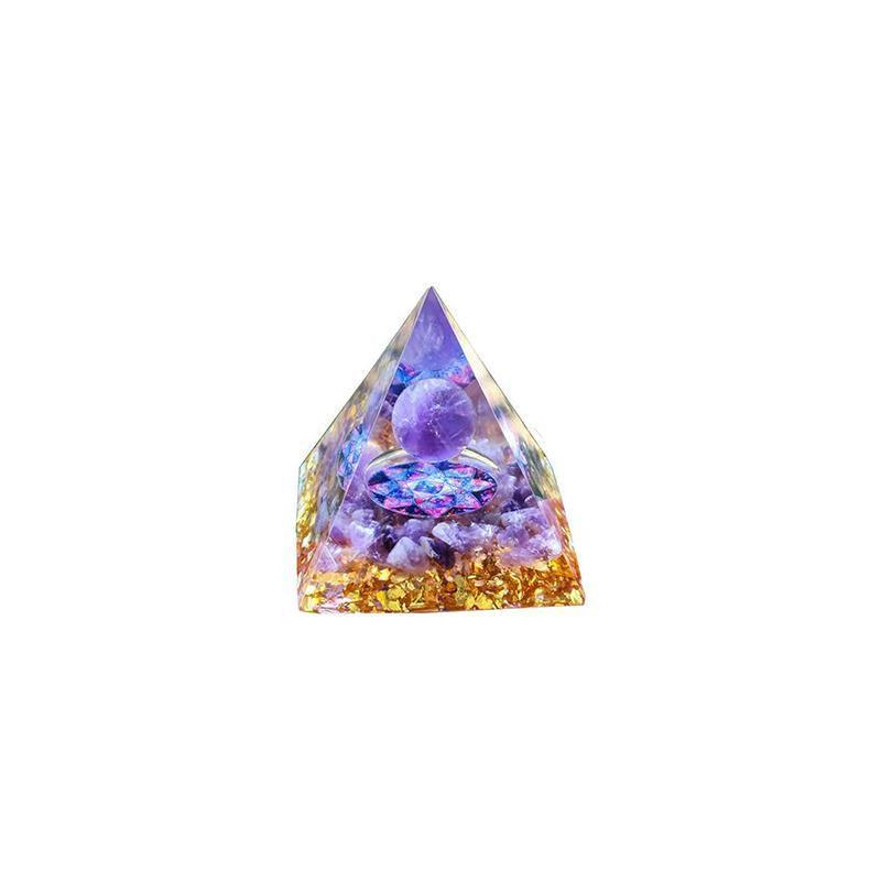 Vases & Table Decor: Amethyst Crystal Sphere Orgonite Pyramidamp Obsidians - Green Tree(50mmx50mm)