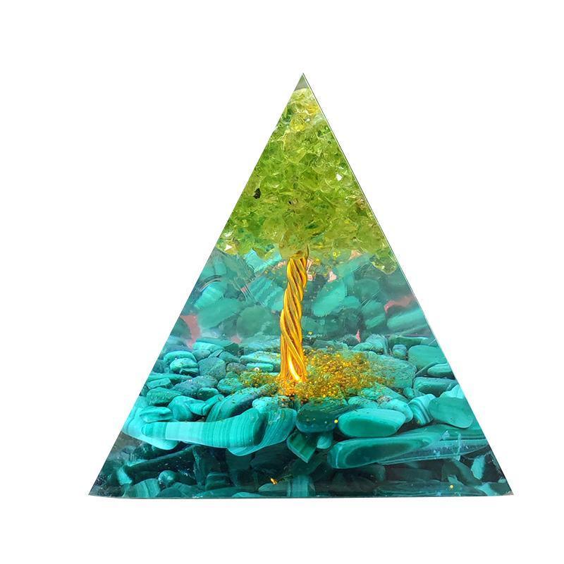 Vases & Table Decor: Amethyst Crystal Sphere Orgonite Pyramidamp Obsidians - Black Blue(60mmx60mm)