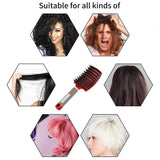 Hair Styling Tools: Detangle Nylon Boar Bristle Brush Hairbrush Smooth Hair Head Scalp Massage Comb - Black *1 Unit
