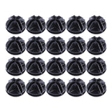20PCS Wire Storage Cube Plastic Connectors Mesh Snap Plastic Push Grid - White