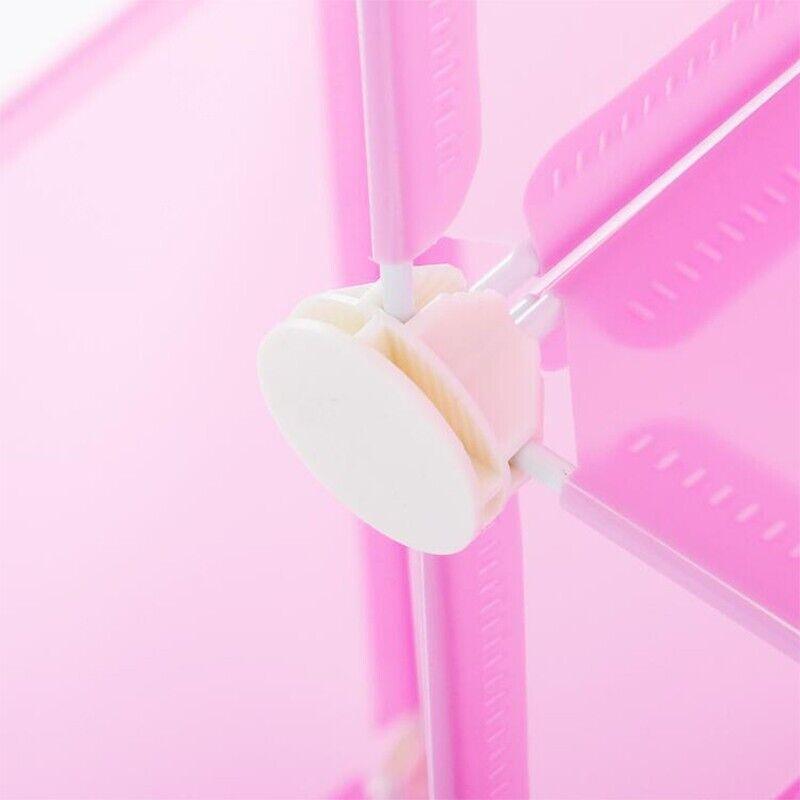 Bathroom Cabinets, Cupboards & Storage: 20PCS Wire Storage Cube Plastic Connectors Mesh Snap Plastic Push Grid - White