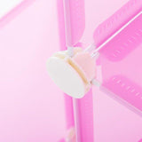 20PCS Wire Storage Cube Plastic Connectors Mesh Snap Plastic Push Grid - White