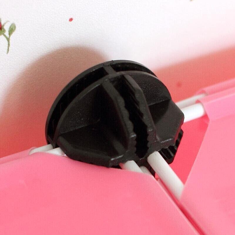 Bathroom Cabinets, Cupboards & Storage: 20PCS Wire Storage Cube Plastic Connectors Mesh Snap Plastic Push Grid - White