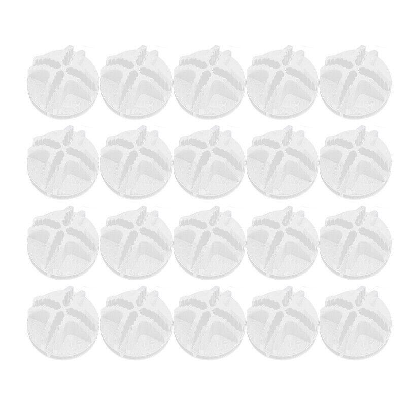 Bathroom Cabinets, Cupboards & Storage: 20PCS Wire Storage Cube Plastic Connectors Mesh Snap Plastic Push Grid - White