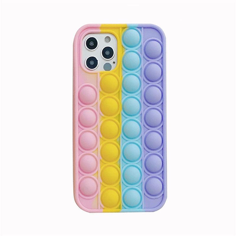 Phone Cases & Screen Protectors: Rainbow Pop Fidget Toys Push It Bubble Phone Case For iPhone 7 8 Plus X XR 11 12 Pro Max - iPhone 13Pro