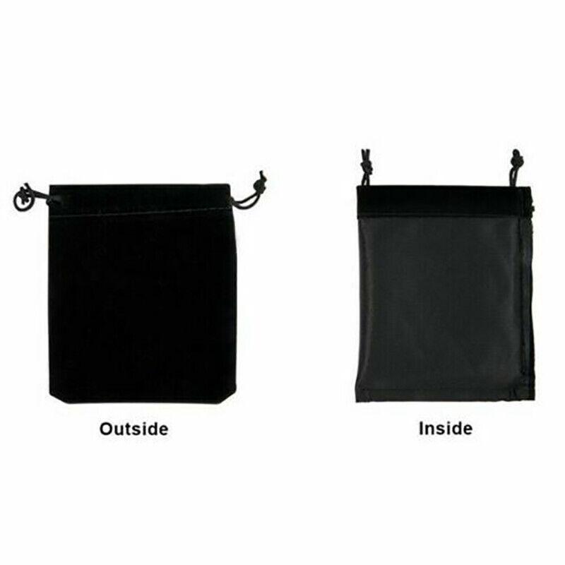 Gift Bags: 50X Small Velvet Cloth Drawstring Bags Gift Bag Jewelry Ring Pouch Earring Favor 7x9 - Black