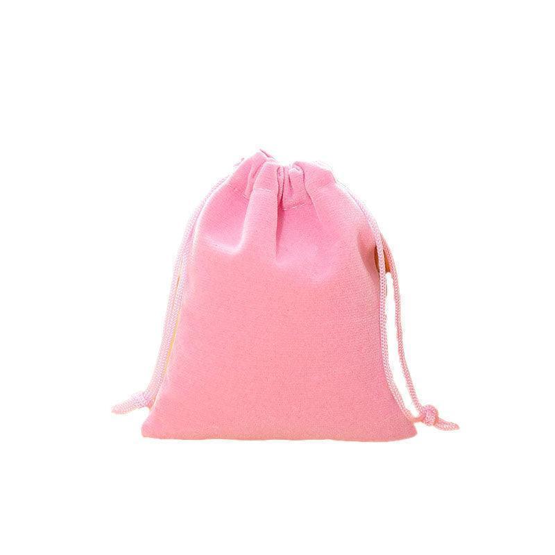 Gift Bags: 50X Small Velvet Cloth Drawstring Bags Gift Bag Jewelry Ring Pouch Earring Favor 7x9 - Black