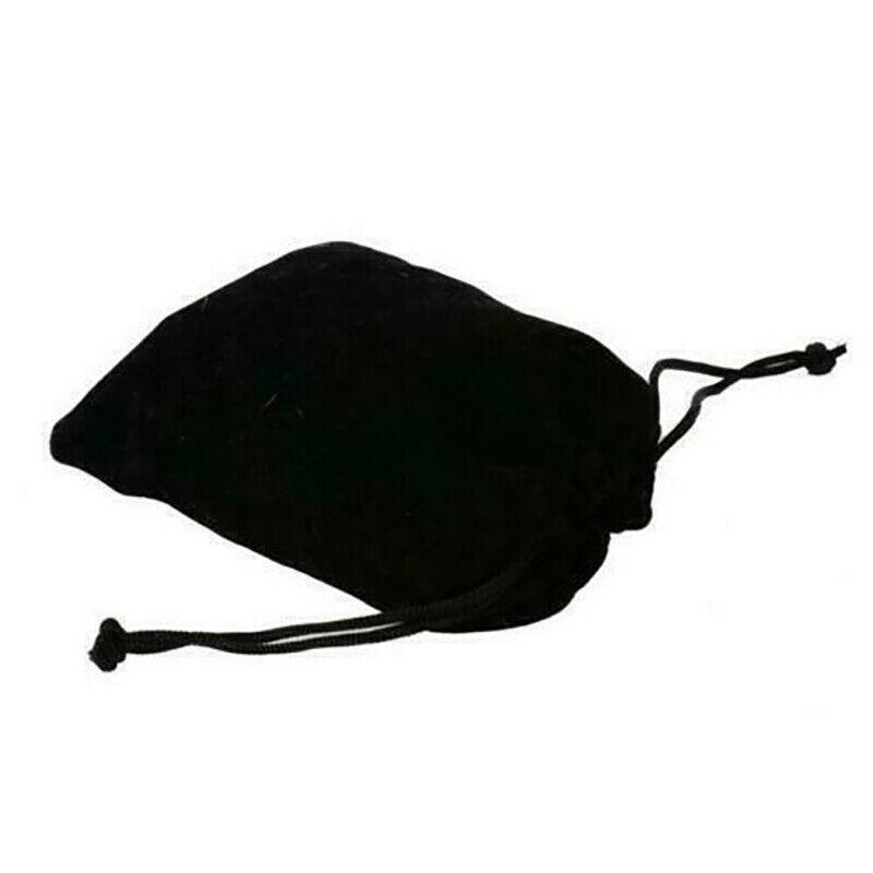 Gift Bags: 50X Small Velvet Cloth Drawstring Bags Gift Bag Jewelry Ring Pouch Earring Favor 7x9 - Black