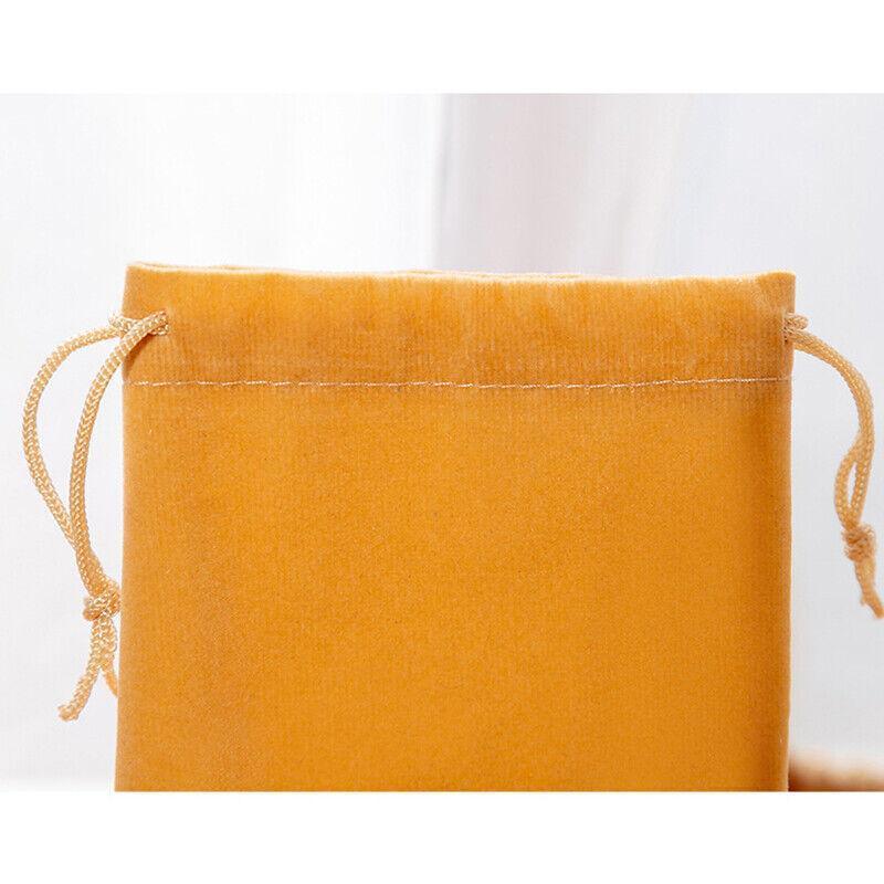 Gift Bags: 50X Small Velvet Cloth Drawstring Bags Gift Bag Jewelry Ring Pouch Earring Favor 9x12 - Black