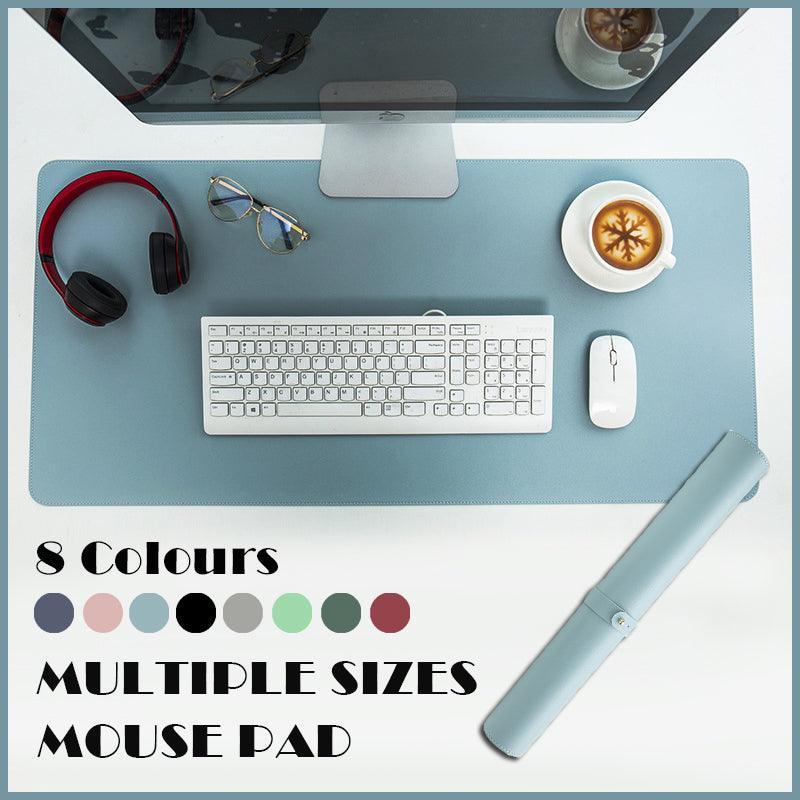 Mouse & Accessories: Large Leather Gaming Mouse Pad Waterproof Desk Keyboard Mat 120 x 60cm - Light Green