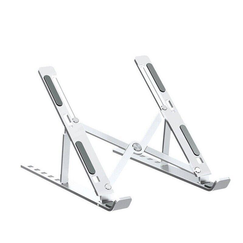 Laptop Stands: Adjustable Laptop Stand Portable Aluminum Alloy Desktop Holder for 11 to 17.3 Inch - Black