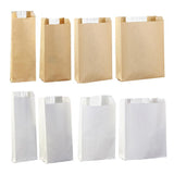 Postage Satchels & Boxes: Takeaway Storage Baking Bread Bag Toast Food Packaging Bag Kraft Paper Bag Cowhide - 33X16X11CM