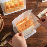 Postage Satchels & Boxes: Takeaway Storage Baking Bread Bag Toast Food Packaging Bag Kraft Paper Bag Cowhide - 33X16X11CM