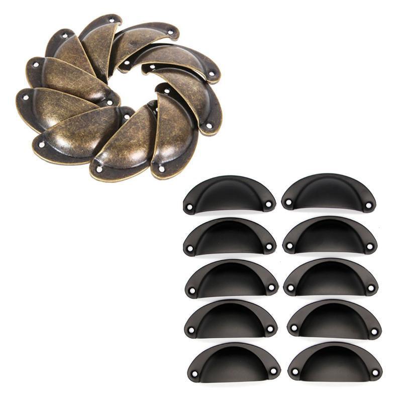 Door Hardware: 30X Modern Cup Cabinet Handle Knob Drawer Furniture Door Pull Shell Cupboard - Bronze