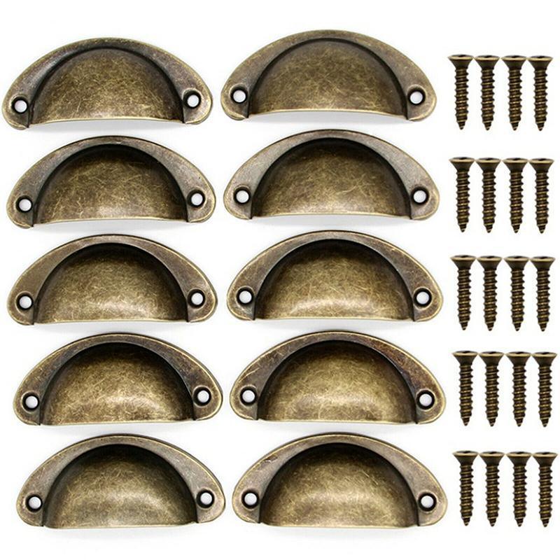 Door Hardware: 30X Modern Cup Cabinet Handle Knob Drawer Furniture Door Pull Shell Cupboard - Bronze