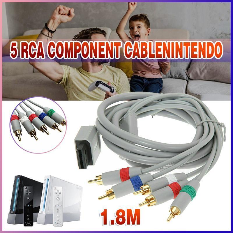 Mouse & Accessories: HDTV 5 RCA Component HD TV Audio Video Cable for Nintendo Wii amp WiiU U Console