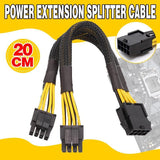 8Pin ATX 12v CPU EPS Power Extension Splitter Cable Adapter Motherboard copper