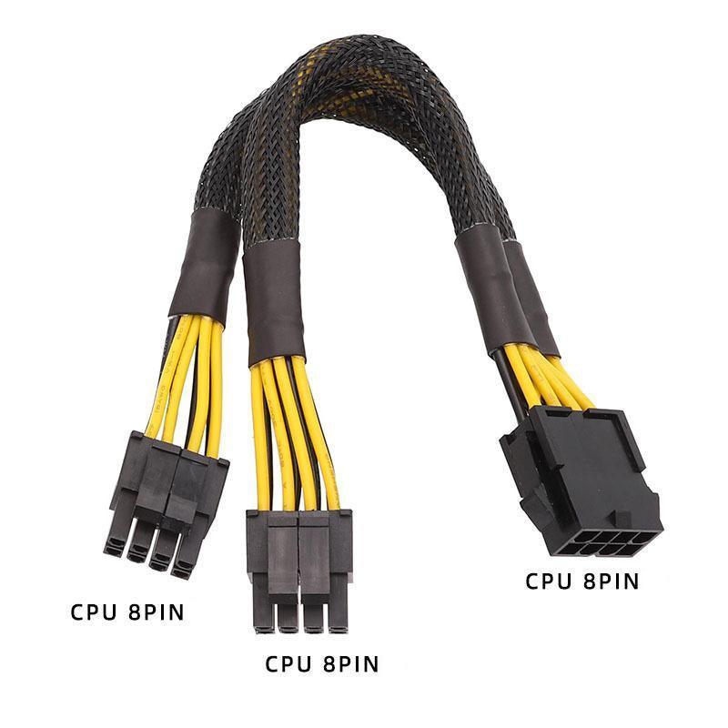 Hand Tools: 8Pin ATX 12v CPU EPS Power Extension Splitter Cable Adapter Motherboard copper