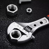 8inch 10inch 12inch Durable Chrome Vanadium Steel Rubberized Grip Adjustable Wrench - 8inch