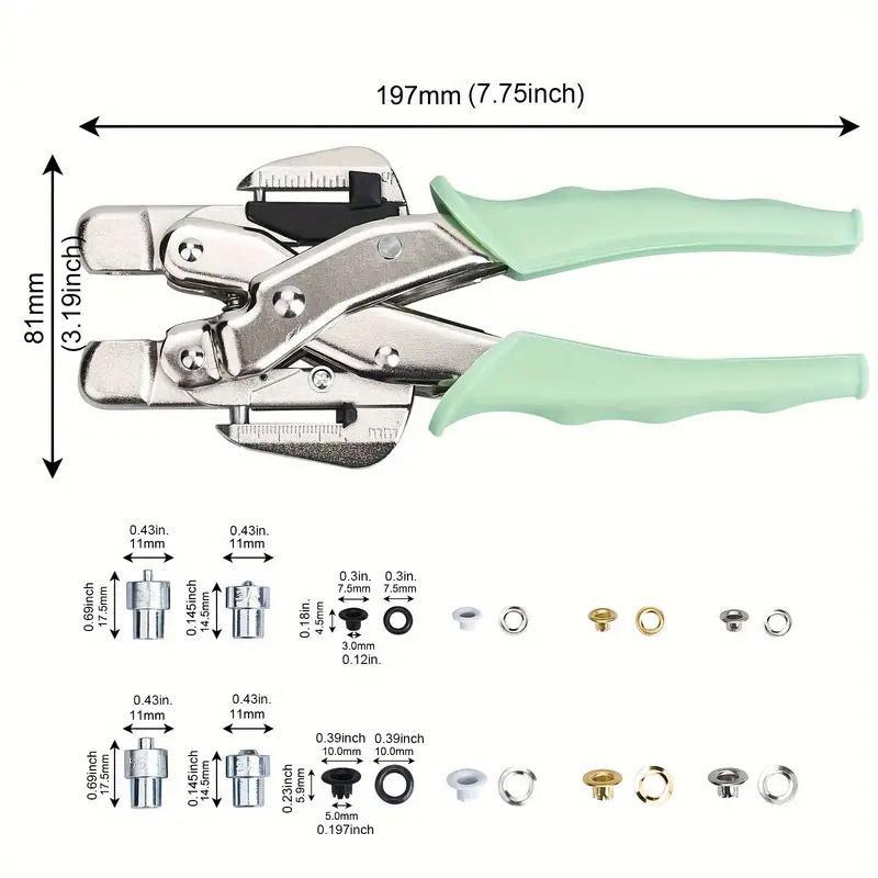 Hand Tools: Air Eye Pliers Multi Function Variable Punching Pliers for Leather Craft DIY Use